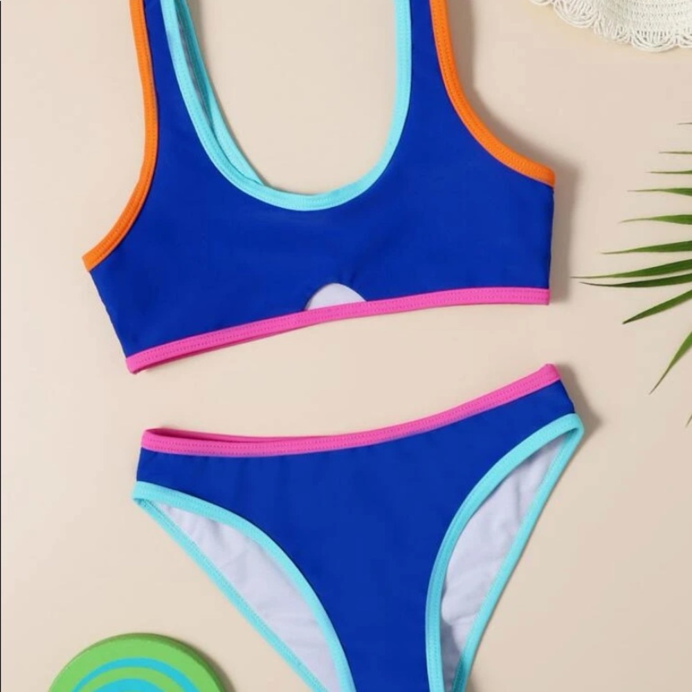 shein kids bathing suit, 160 fits adult small